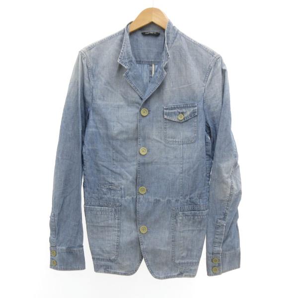 ドルチェ&amp;ガッバーナ ドルガバ DOLCE&amp;GABBANA デニムシャツ 長袖 胸ポケット 50 ラ...