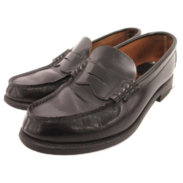 リーガル REGAL 2177 コインローファー ビーフロール レザー 25cm 黒 ブラック /J...