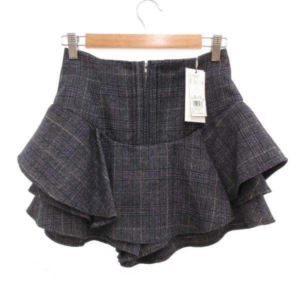 未使用品 スナイデル SNIDEL タグ付き 25AW レイヤードフリルミニスカショーパン キュロッ...