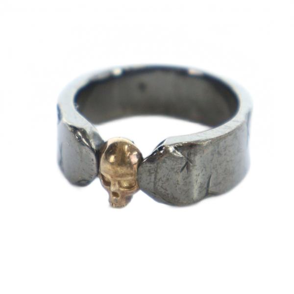 アガット agete リング アクセサリー 指輪 K10 Silver ドクロ スカル シルバー色 ...