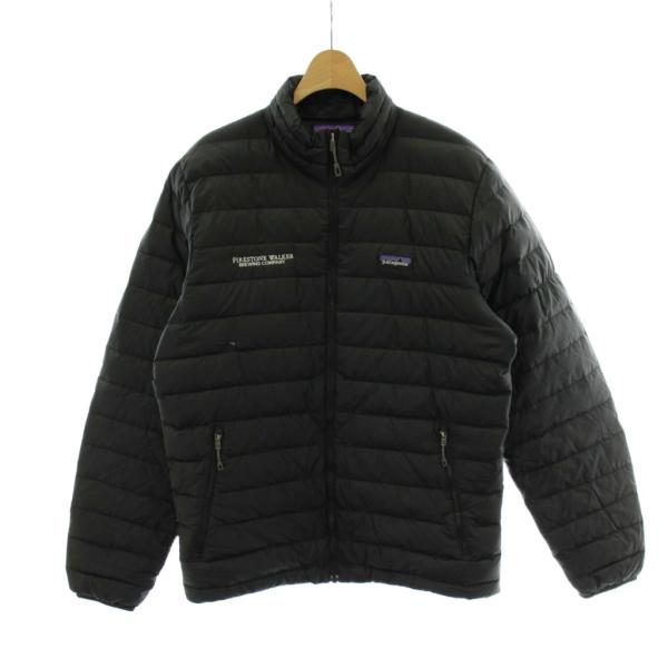 パタゴニア Patagonia 15SS ダウンジャケット 上着 M 黒 ブラック 長袖 ジップアッ...