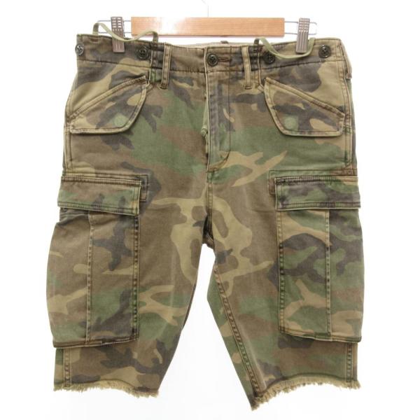 ロンハーマン Ron Herman カーゴショーツ ハーフパンツ 迷彩 カモフラ S カーキ 緑 グ...