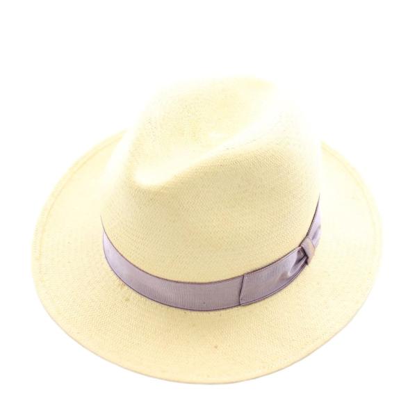 ボルサリーノ Borsalino パナマ ファイン ミディアムブリム 帽子 中折れ帽 ストローハット...