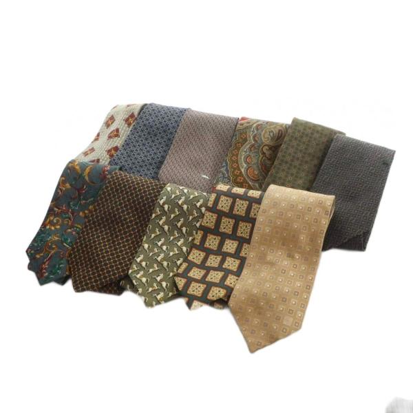 フェンディ FENDI ジバンシィ バーバリーズ フェラガモ ロエベ ロンシャン ネクタイ 11本 ...