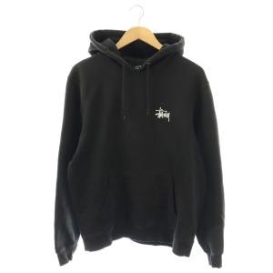 ステューシー STUSSY BASIC STUSSY HOOD パーカー スウェット プルオーバー 長袖 M ブラック Z4000SAS19 /YM ■GY01 メンズ