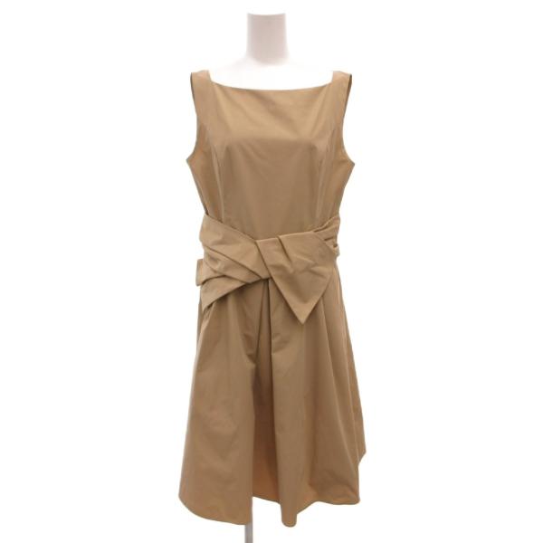 フォクシーニューヨーク FOXEY NEW YORK 33163 ノースリーブワンピース ベルトデザ...