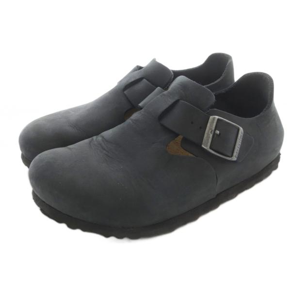 ビルケンシュトック BIRKENSTOCK London スリッポン 23cm 黒 ブラック /SR...