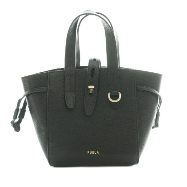 フルラ FURLA ネット NET ミニトートバッグ ハンド 黒 ブラック /SS ■OS ■GY0...