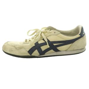 オニツカタイガー Onitsuka Tiger セラーノ SERRANO スニーカー ローカット US9.5 27.5cm 白 ホワイト 紺 ネイビー /SS ■OS ■GY01