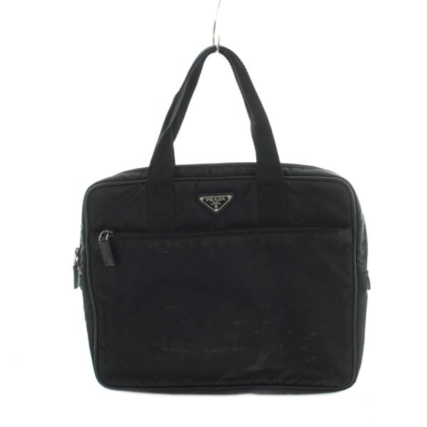 プラダ PRADA トートバッグ ハンドバッグ ナイロン ロゴ 黒 ブラック ■GY73 /MQ ■...