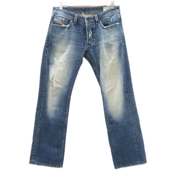 ディーゼル DIESEL LARKEE デニムパンツ ジーンズ ストレート W31 L30 青 ブル...