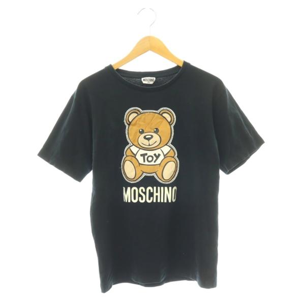 モスキーノ MOSCHINO ティーン TEEN ベアtoyTシャツ カットソー 半袖 164 ブラ...