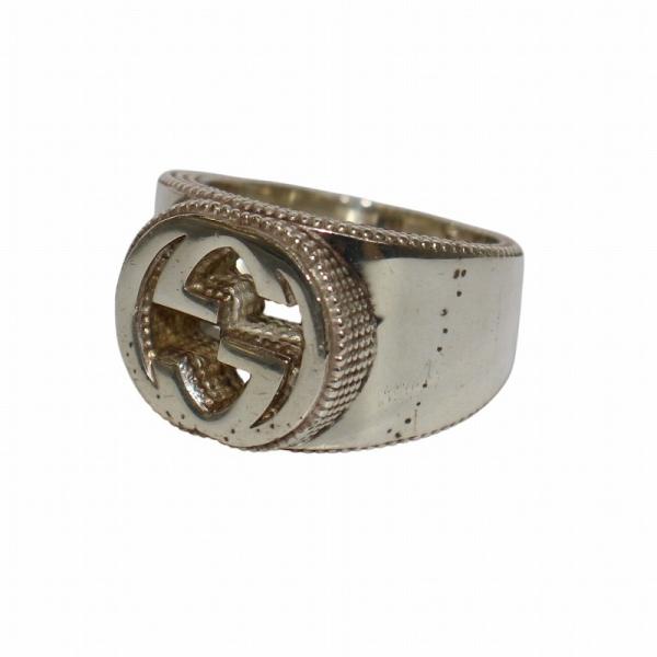 グッチ GUCCI インターロッキング 指輪 リング GGロゴ AG925 シルバー 20号 /KW...