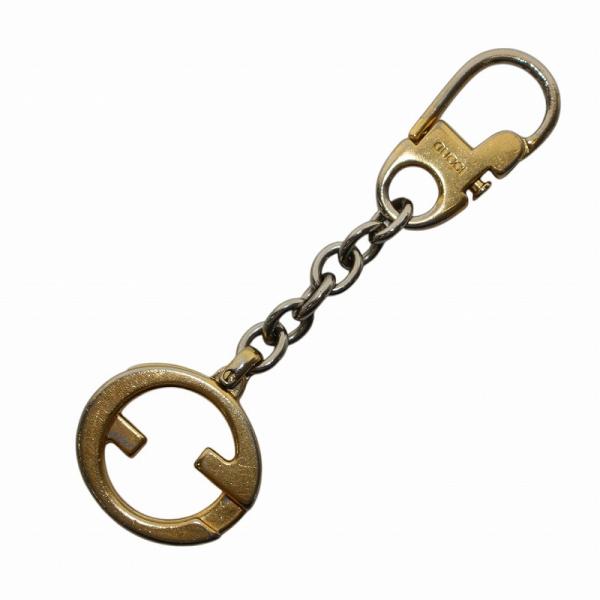 グッチ GUCCI ヴィンテージ GG インターロッキング キーリング キーホルダー チャーム GG...