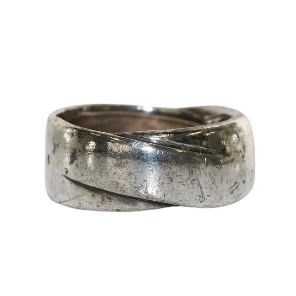 エルメス HERMES ヴィンテージ 指輪 リング シルバー925 SLV ロゴ 23号 /KW ■...