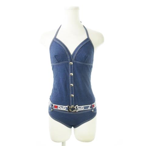 未使用品 ディー&amp;ジー ドルチェ&amp;ガッバーナ D&amp;G BEACHWEAR 水着 スイムウェア ワンピ...