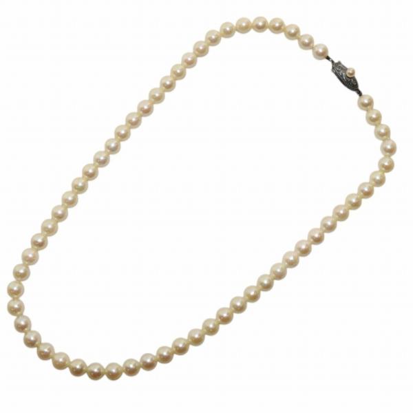 ネックレス パール 真珠 6mm珠 シルバー925 白 ホワイト /KW ■GY11 レディース