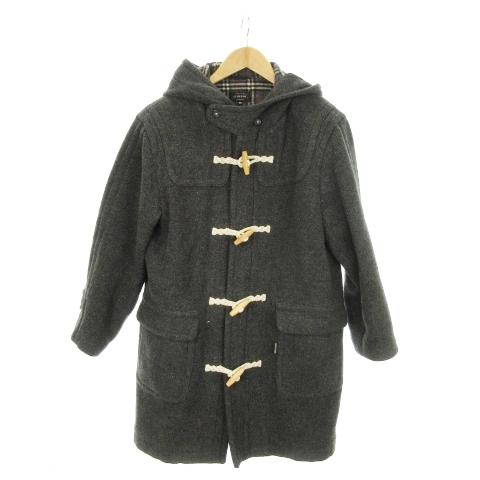 スピナッシュ SPINASH HOMME ダッフルコート ジップアップ トグルボタン 内側チェック ...