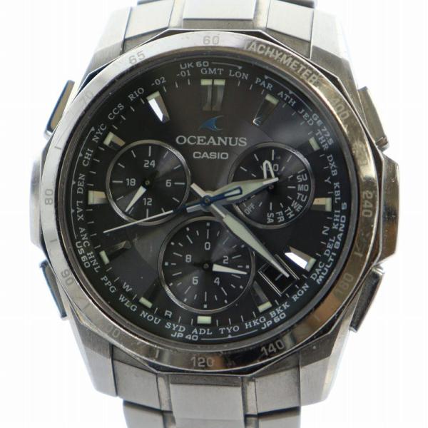 カシオ CASIO ジャンク品 OCEANUS オシアナス 腕時計 ウォッチ 電波 ソーラー クロノ...