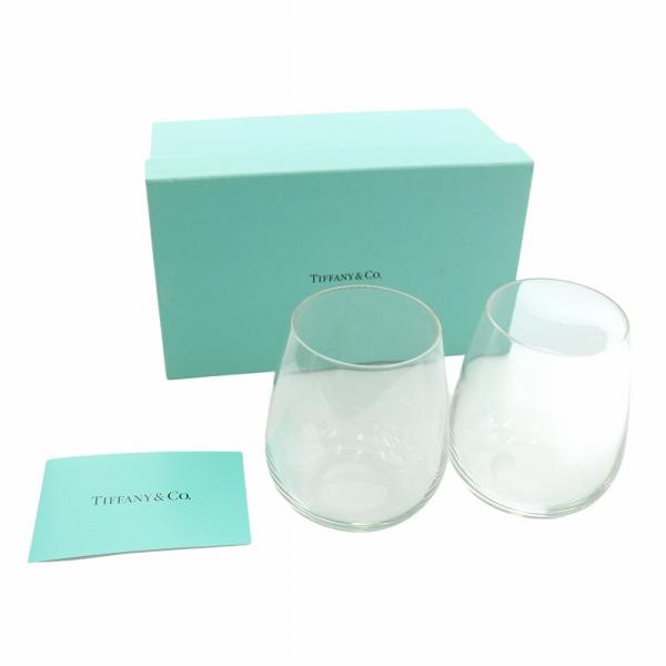 ティファニー TIFFANY &amp; CO. TCOタンブラーグラス コップ 2個セット ペア ガラス ...