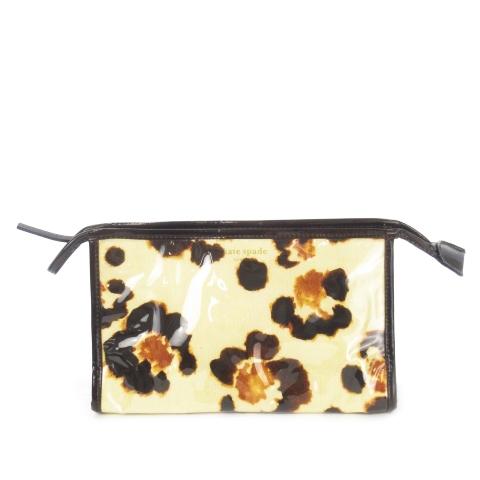 ケイトスペード KATE SPADE ポーチ ペンケース ビニール レザー 革 ナイロン 花柄 アニ...
