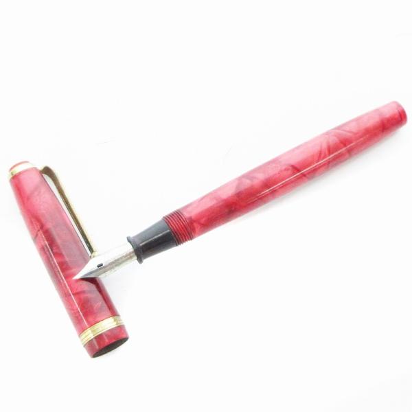 セーラー SAILOR Non Corrosion 2 万年筆 ペン 筆記具 マーブル柄 ピンク 赤...