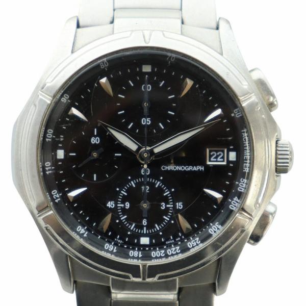 セイコー SEIKO ワイアード WIRED 腕時計 ウォッチ クォーツ 黒文字盤 クロノグラフ カ...