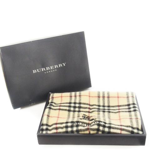 未使用品 バーバリー ロンドン BURBERRY LONDON ブランケット ひざ掛け フリンジ ロ...