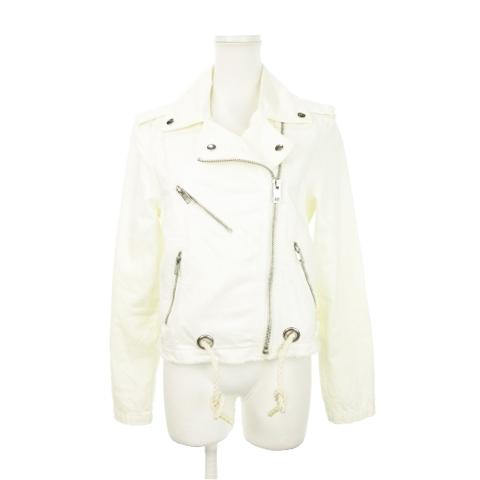 ディーゼル DIESEL ダブルライダースジャケット デニム Gジャン ジージャン ロープベルト 小...