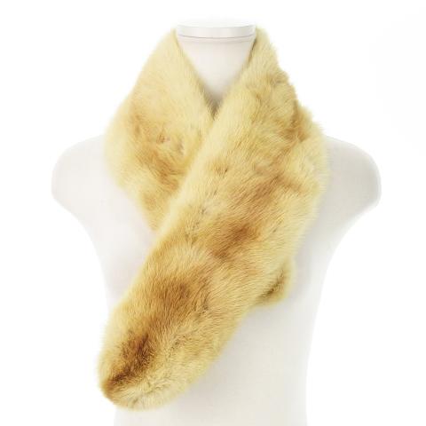 サンマルコ SAN-MARCO ティペット マフラー ミンクファー 毛皮 和装 茶 ブラウン /MN...