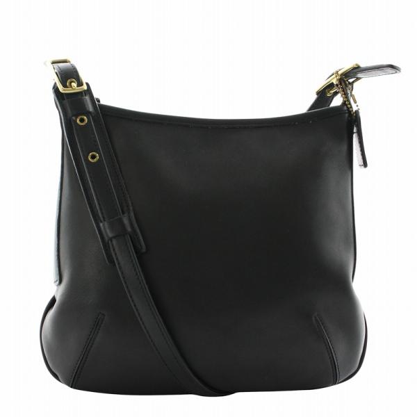 コーチ COACH オールドコーチ ヴィンテージ USA製 9204 ショルダーバッグ レザー 黒 ...