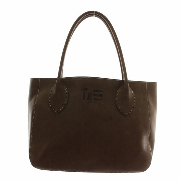 ゲンテン genten ミネルヴァ Minerva トートバッグ ハンド レザー ステッチ ロゴ 型...