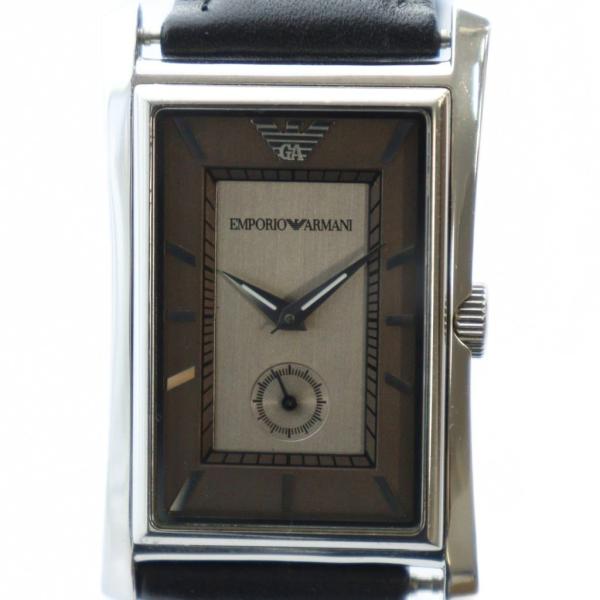 エンポリオアルマーニ EMPORIO ARMANI 腕時計 ウォッチ クォーツ スモセコ スクエア ...