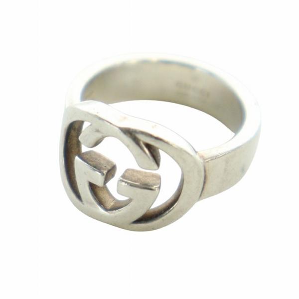 グッチ GUCCI 指輪 アクセサリー リング インターロッキング ロゴ Silver925 6号 ...