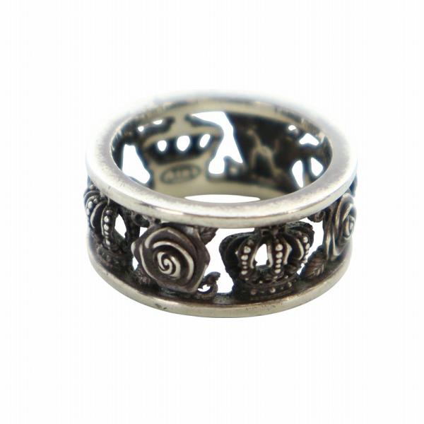 ジャスティンデイビス Justin Davis 指輪 リング ローズ クラウン ロゴ 薔薇 王冠 S...