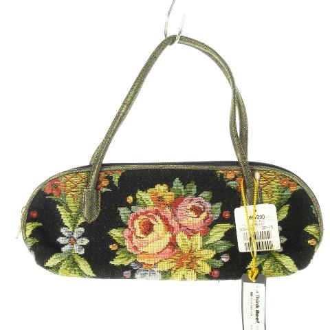 未使用品 シンクビー! Think Bee ハンドバッグ ミニ ゴブラン ジャカード 花柄 ローズ ...