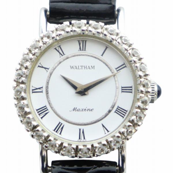ウォルサム WALTHAM maxine マキシーヌ 腕時計 ウォッチ 手巻き ラインストーン 白文...