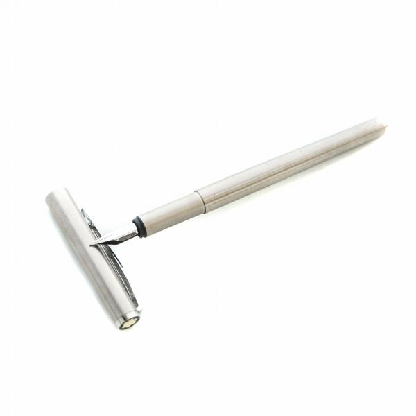 モンブラン MONT BLANC ノブレス 万年筆 筆記用具 文房具 ロゴ 刻印 筆記未確認 シルバ...