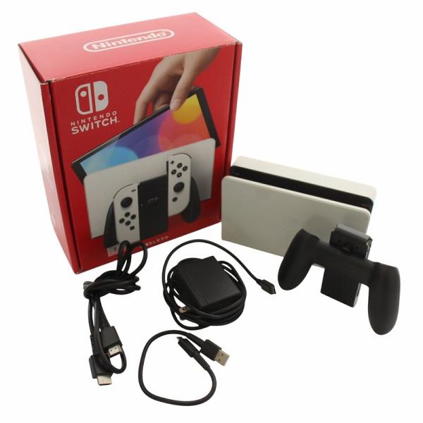 任天堂 ニンテンドー スイッチ Nintendo Switch 有機ELモデル ゲーム機 本体 白 ...