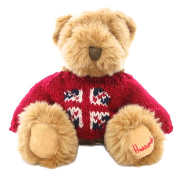 ハロッズ Harrods ぬいぐるみ ハロッズベア ニット 赤 レッド /JS ■GY18 レディー...