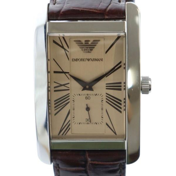 エンポリオアルマーニ EMPORIO ARMANI 腕時計 ウォッチ クォーツ スクエア ローマン ...