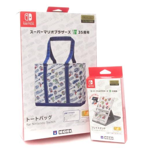 未使用品 任天堂 スーパーマリオブラザーズ35周年 トートバッグ プレイスタンド for Ninte...