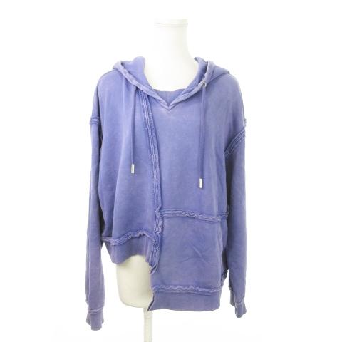 ディーゼル DIESEL F-MIKKY プルパーカー スウェット 長袖 アシンメトリー 変形 切替...