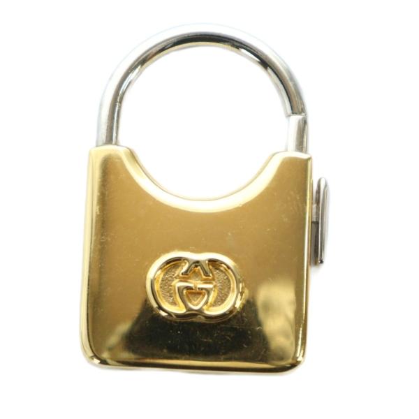 グッチ GUCCI キーホルダー チャーム 南京錠 鍵 ロゴ ゴールド色 ■GY18 /MQ ■OH...