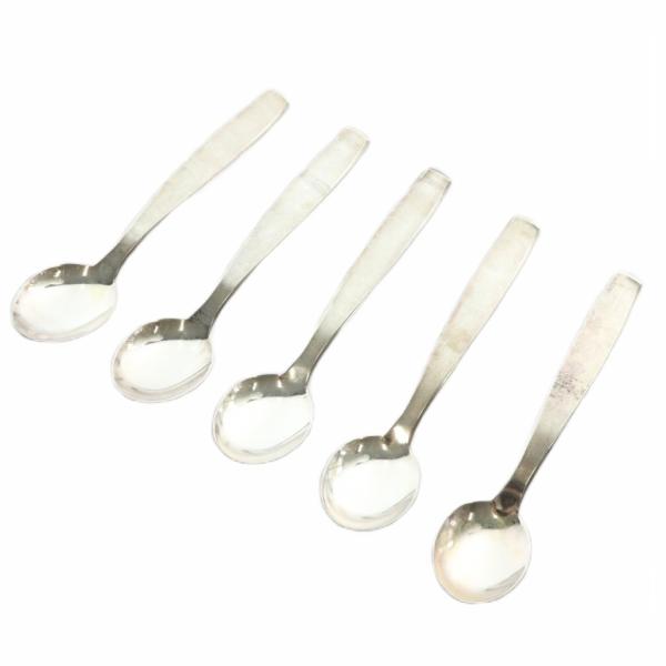 MADE IN USSR 9TJM 旧ソ連製 ヴィンテージ アンティーク スプーン カトラリー 5本...