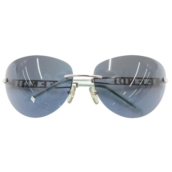 フェンディ FENDI サングラス メガネ アイウェア リムレス カラーレンズ ロゴ ラインストーン...