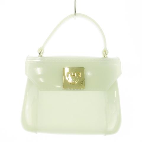フルラ FURLA キャンディバッグ ハンドバッグ 2way ショルダーバッグ PVC ラバー ロゴ...