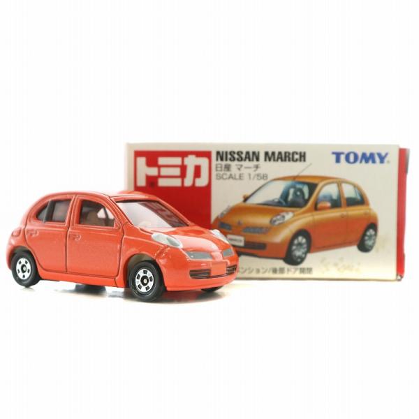 トミー TOMY 35 日産 マーチ SCALE 1/58 トミカ ミニカー 赤箱 オレンジ /XZ...