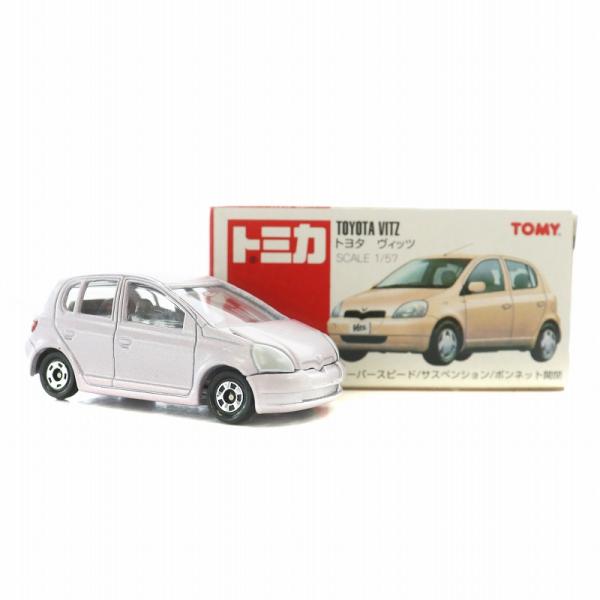 トミー TOMY 110 トヨタ ヴィッツ 1/57 トミカ ミニカー 赤箱 紫 パープル /XZ ...
