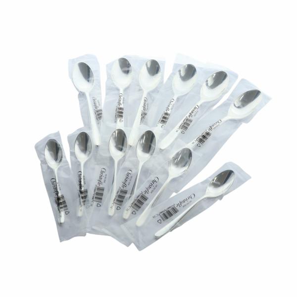 未使用品 クリストフル Christofle スプーン セット 12本 カトラリー 食器 ロゴ シル...